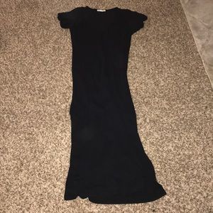 Long black t-shirt maxi dress